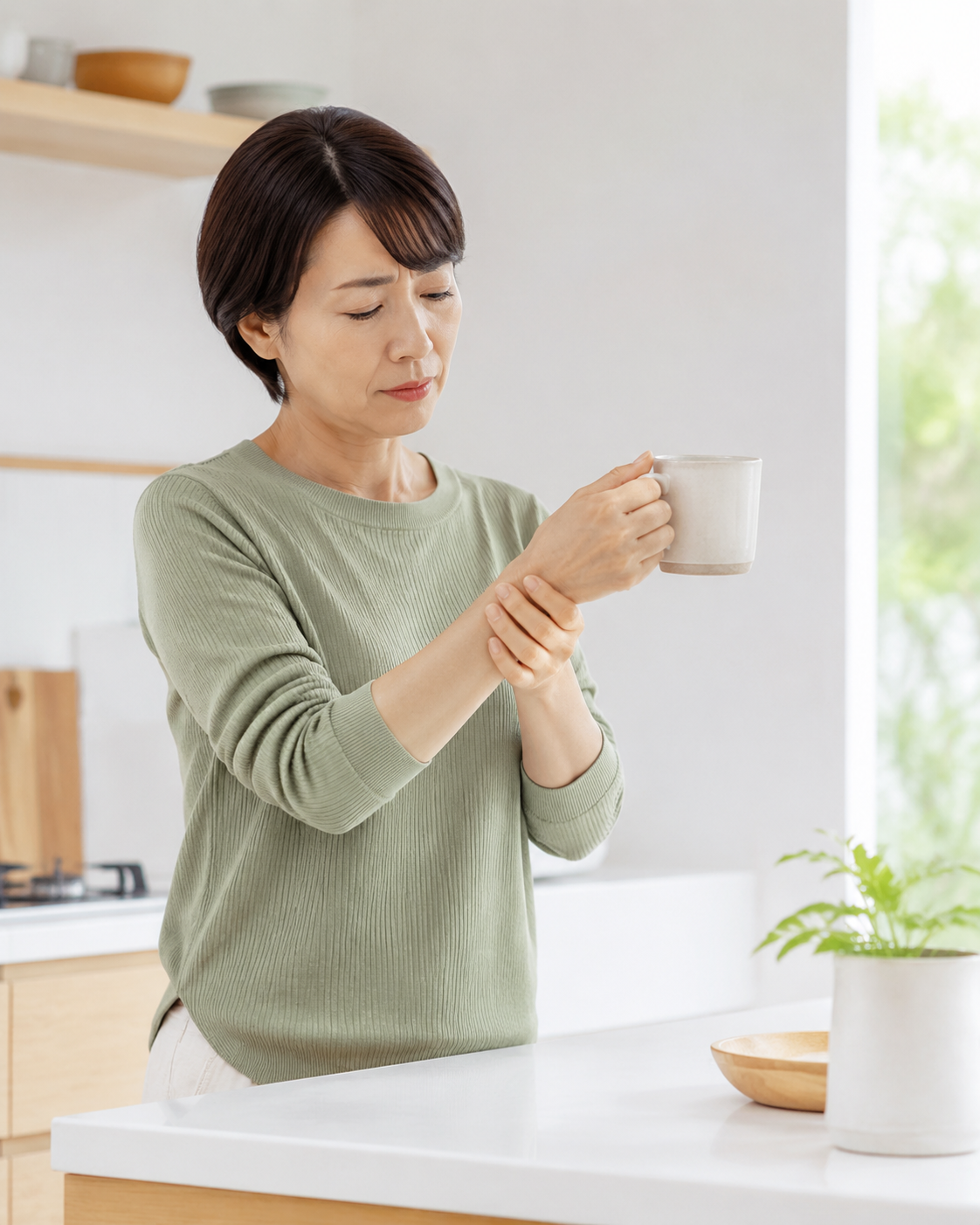 手首の痛みに悩む人